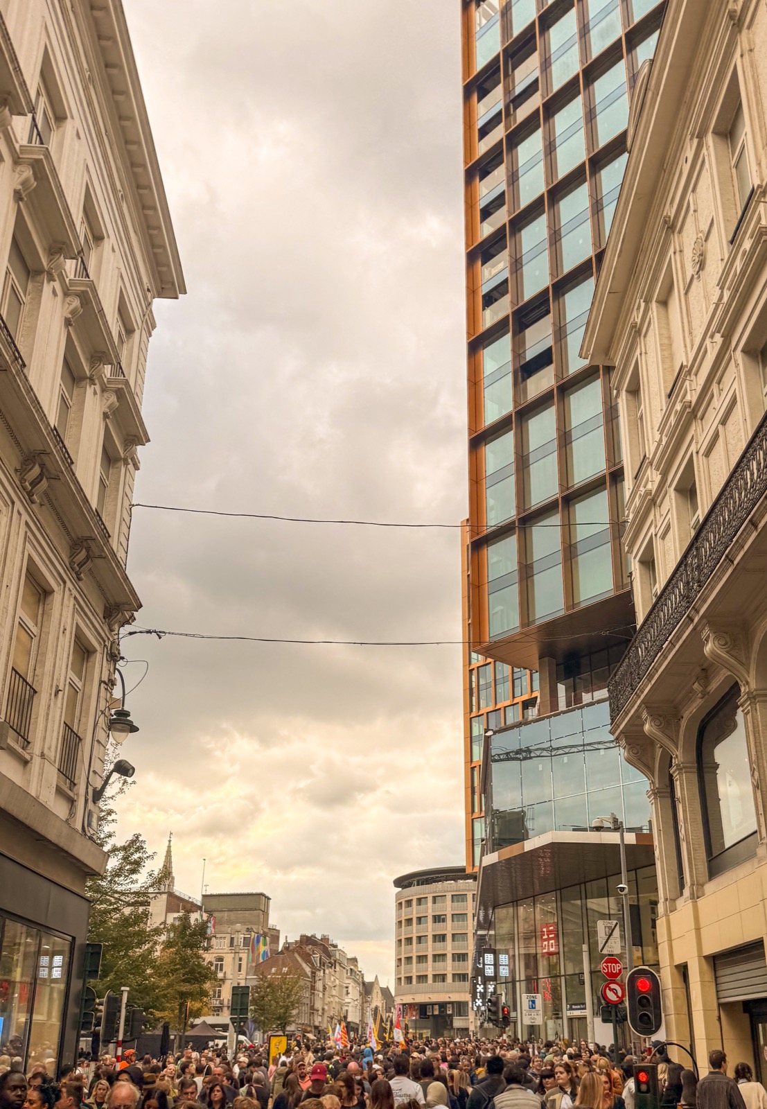the city, full and moving