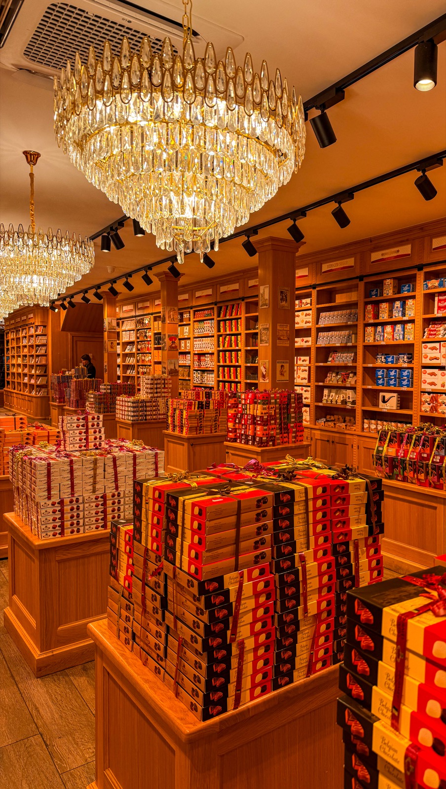 chocolate, floor to ceiling