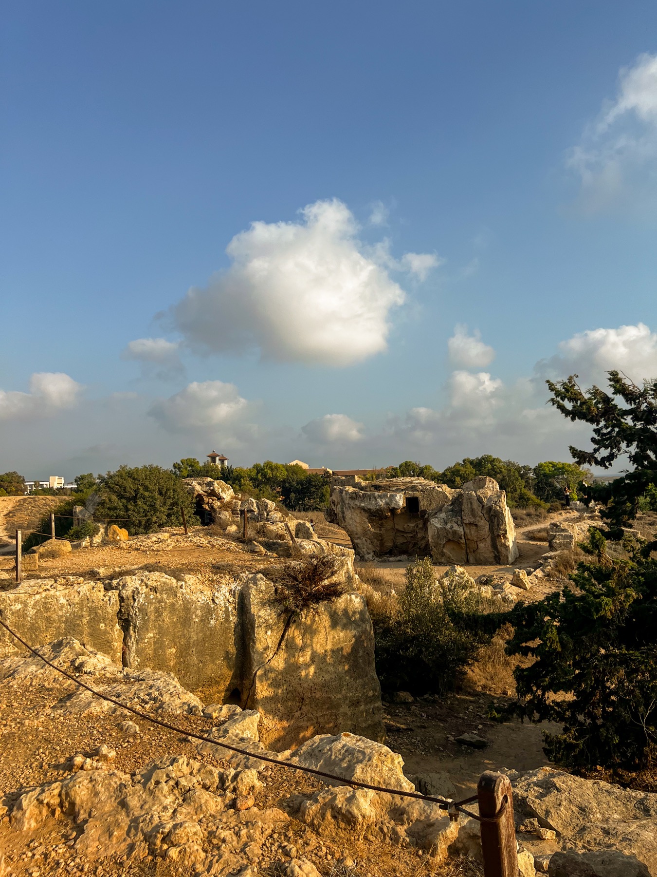 Rocky archaeological landscape near Pafos