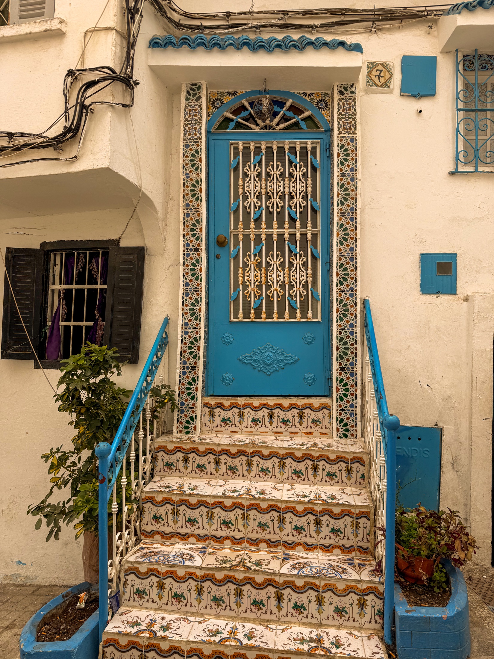 A blue doorway in Morocco
