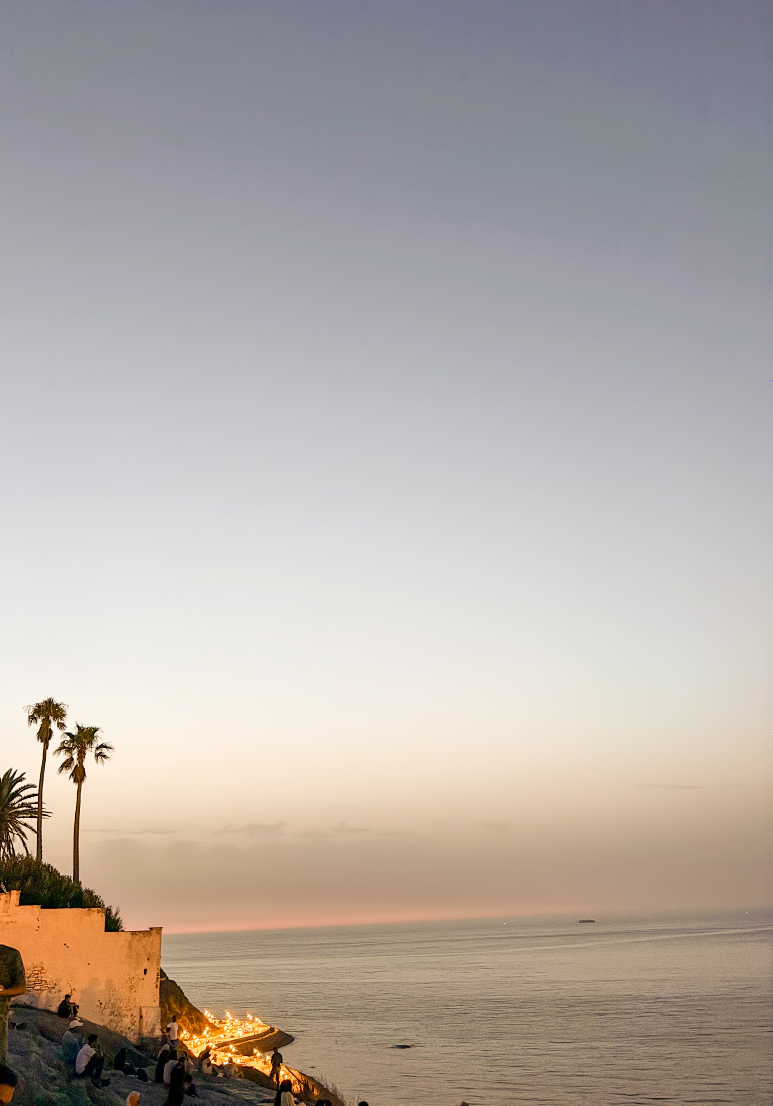 Evening light over the coast